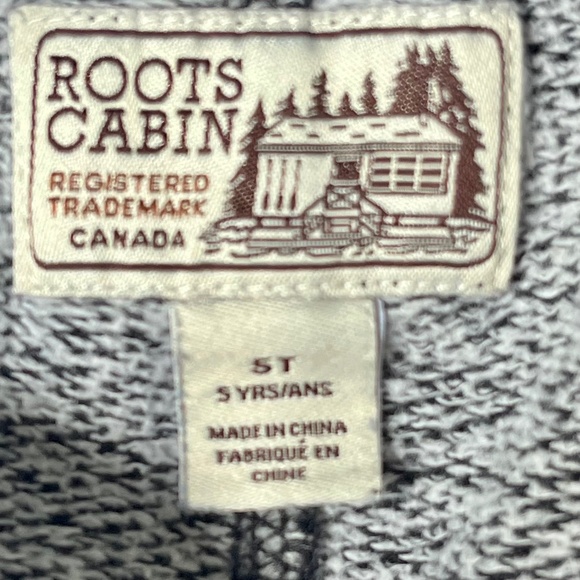 Classic Roots Cabin Sweatpants / Joggers, Kids 5T - Picture 4 of 5